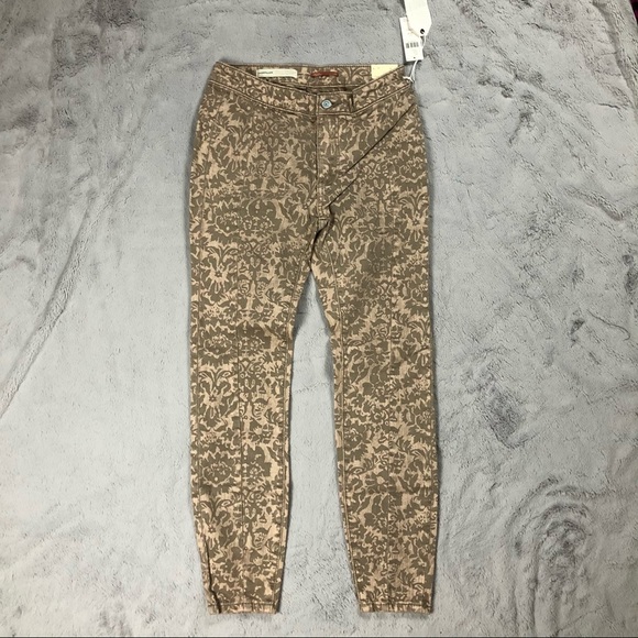 Anthropologie Pilcro Flocked High Rise Leggings